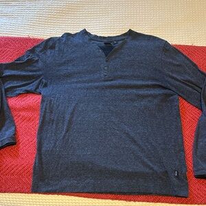 Hugo Boss Charcoal Long Sleeve Henley